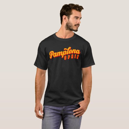 Pamplona Spanien T-Shirt (Vorne ganz)