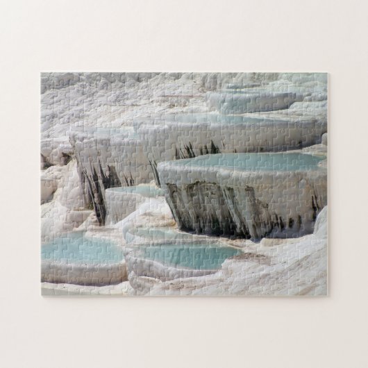 Pamukkale Blue & White Pools - Türkei Puzzle (Horizontal)
