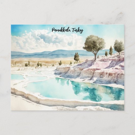 Pamukkale Türkei Reise Landschaft Postkarte (Vorderseite)