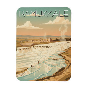 Pamukkale Türkei Reise-Postkarte Magnet