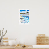 Pamukkale Türkei Reisebüro Poster (Küche)