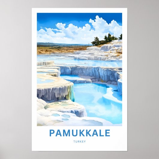 Pamukkale Türkei Reisebüro Poster (Vorne)