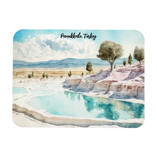 Pamukkale Türkei Reiselandschaft Magnet (Horizontal)