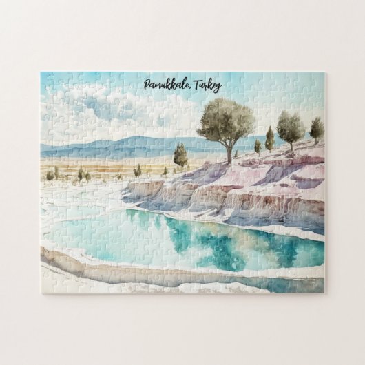 Pamukkale Türkei Reiselandschaft Puzzle (Horizontal)