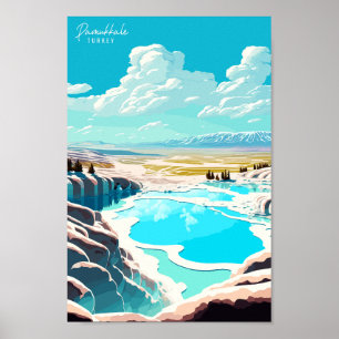Pamukkale Türkei Reisen Kunst, Dichtung und Musik Poster