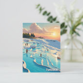 Pamukkale Türkei Reisen Postkarte (Stehend Vorderseite)