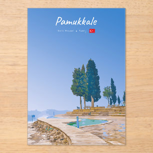 Pamukkale, Türkei - Thermische Becken Acryleinladungen