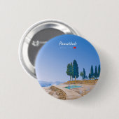 Pamukkale, Türkei - Thermische Becken Button (Vorne & Hinten)