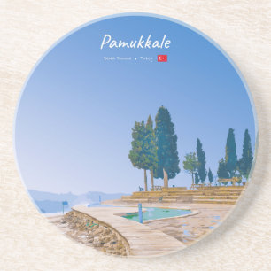 Pamukkale, Türkei - Thermische Becken Getränkeuntersetzer