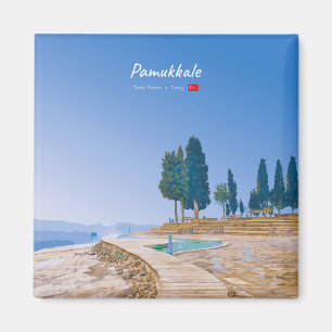Pamukkale, Türkei - Thermische Becken Magnet