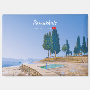 Pamukkale, Türkei - Thermische Becken Magnet