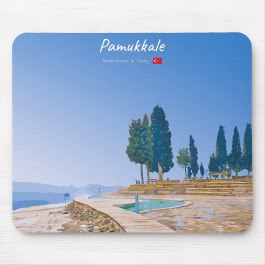 Pamukkale, Türkei - Thermische Becken Mousepad (Vorne)