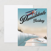 Pamukkale Türkei Urlaub Poster. (Vorne/Hinten)