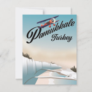 Pamukkale Türkei Urlaubs Poster.