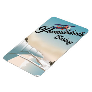 Pamukkale Türkei Urlaubs Poster. Magnet