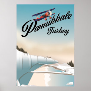 Pamukkale Türkei Urlaubs Poster. Poster
