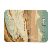 Pamukkale Turkey Travel Postcard Magnet (Horizontal)