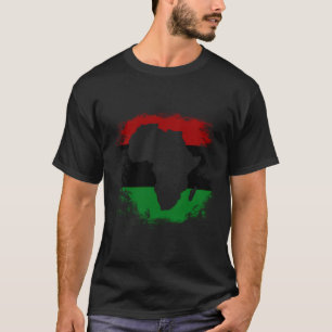 Pan Africa Flag African Continental Map Pan-Africa T-Shirt