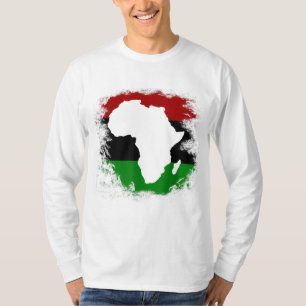 Pan Africa Flag African Continental Map Pan-Africa T-Shirt