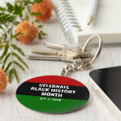 Pan African Black History Monat Schlüsselanhänger (Seite)