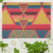 Pan African Colorful Triangle Pattern Geschirrtuch (Gefaltet)