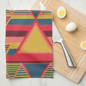 Pan African Colorful Triangle Pattern Geschirrtuch (Viertel Falte)