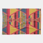 Pan African Colorful Triangle Pattern Geschirrtuch (Horizontal)