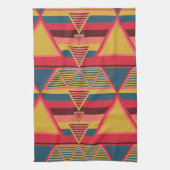 Pan African Colorful Triangle Pattern Geschirrtuch (Vertikal)