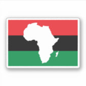 Pan African Continental Flag Aufkleber (Vorderseite)
