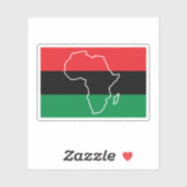 Pan African Continental Flag Aufkleber (Blatt)