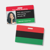 Pan African Do It You yourself Homeschool Abzeiche Ausweis (Vorder- & Rückseite)