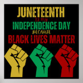 Pan-African Fist Poster der Juneteenth (Vorne)
