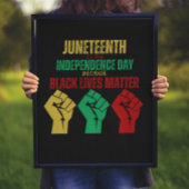 Pan-African Fist Poster der Juneteenth