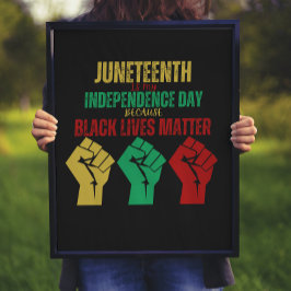 Pan-African Fist Poster der Juneteenth