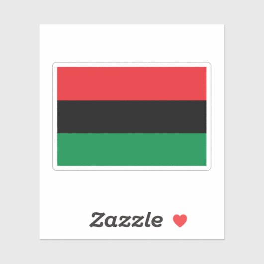 Pan African Flag Aufkleber (Blatt)