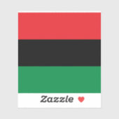 Pan African Flag Aufkleber (Blatt)