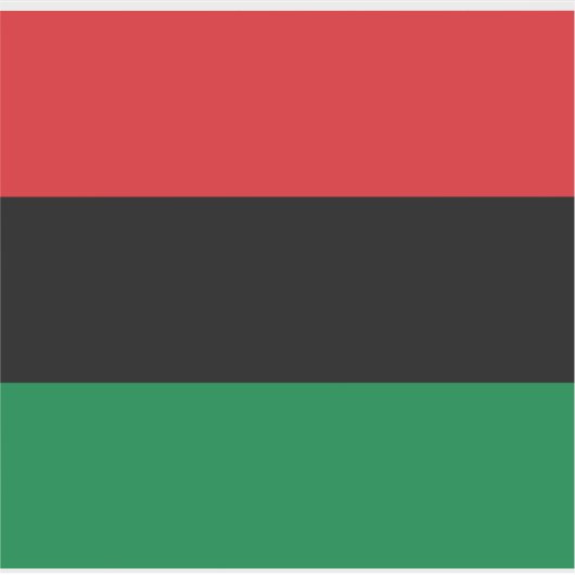 Pan African Flag Aufkleber (Vorderseite)