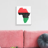 Pan African Flag Black History Montag Art Design Leinwanddruck (Insitu (Wohnzimmer))