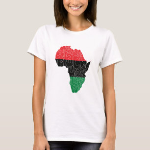 Pan African Flag Black History Montag Art Design T-Shirt