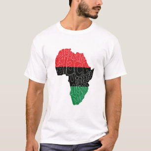 Pan African Flag Black History Montag Art Design T-Shirt