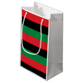 Pan-African Flag Geschenktasche Kleine Geschenktüte (Rückseite Schrägansicht)