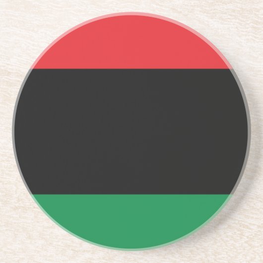 Pan African Flag Getränkeuntersetzer (Vorne)