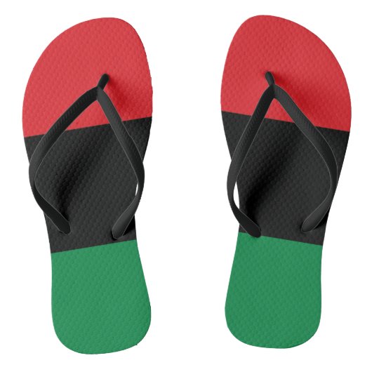 Pan African Flag, Happy Kwanzaa Badesandalen (Fußbett)
