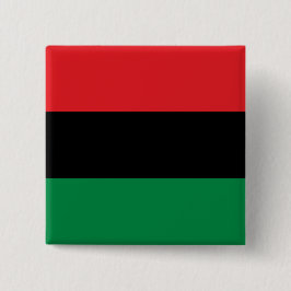 Pan African Flag, Happy Kwanzaa Button