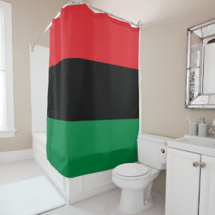 Pan African Flag, Happy Kwanzaa Duschvorhang