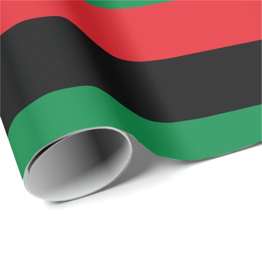 Pan African Flag, Happy Kwanzaa Geschenkpapier (Rolleneckpunkt)