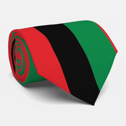 Pan African Flag, Happy Kwanzaa Krawatte (Gerollt)