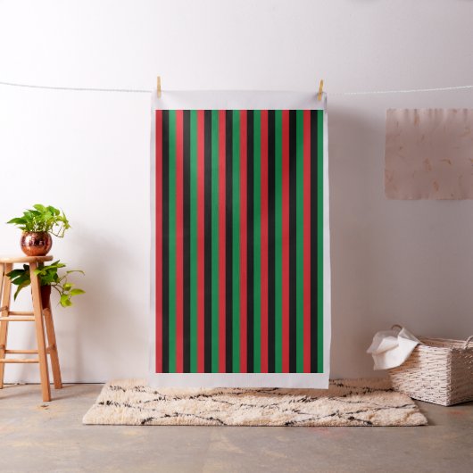 Pan African Flag, Happy Kwanzaa Stoff (Beispiel)