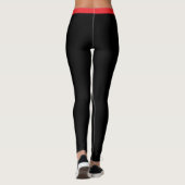 Pan African Flag Mode & Unia Symbol / Herz Leggings (Rückseite)