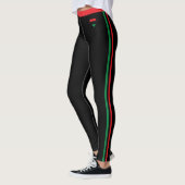 Pan African Flag Mode & Unia Symbol / Herz Leggings (Links)